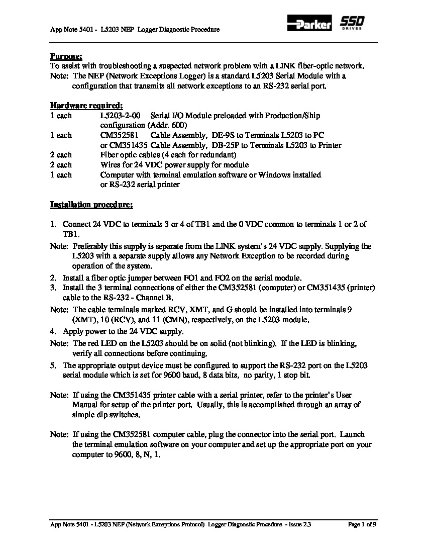 First Page Image of App Note 5401 Logger Diagnostic.pdf